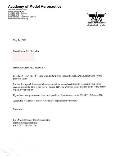 Five Years As A Gold Level Leader Club Awarded In 2021