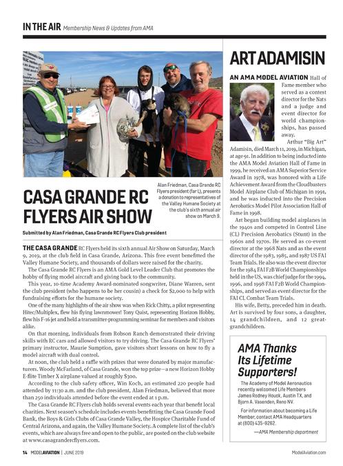 AMA Model Aviation Magazine, June 2019 Issue