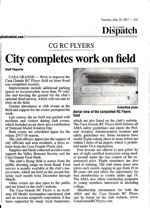 Casa Grande Dispatch 7-25-17