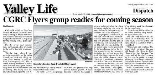 Casa Grande Dispatch, September 14, 202121