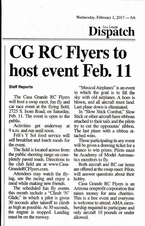Casa Grande Dispatch 2-1-17