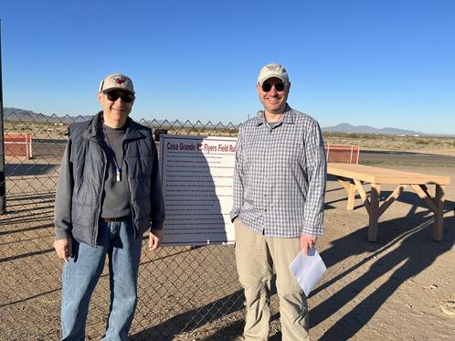 Chad Budreau, AMA Executive Director (R) Visits Field On 3-8-22