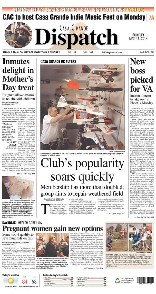 Casa Grande Dispatch 5-11-14
