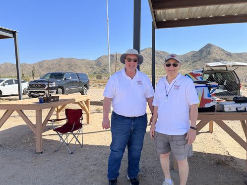 Greg Stone, AMA District 10 VP (L) & Alan Friedman, AMA District 10 Associate VP (R) At Field On 4/15/23