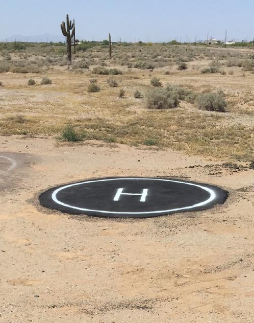 Our Asphalt Drone & Helicopter Pad