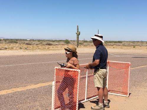 Maurie Sumption Teaching A Young Member To Fly