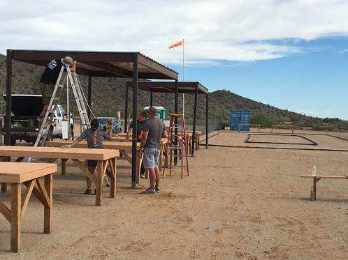 Thanks To The Volunteers From Maricopa, We Now Have Sun Shades